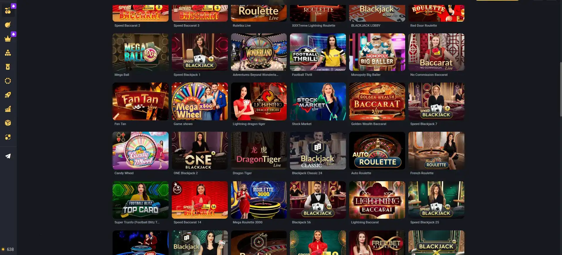 Игровой процесс в live-казино Аплей